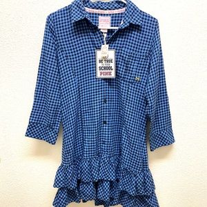 NWT PINK Collegiate Collection UCLA Flannel Dress